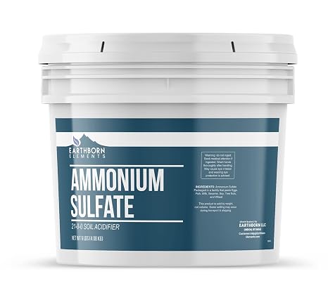 Earthborn Elements Ammonium Sulfate (1 Gallon), Soil Additive, Source of Nitrogen