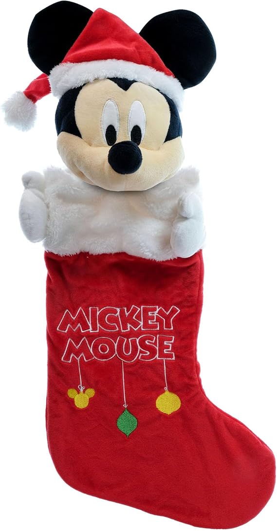 Wondapop Mickey Mouse 3D Plush Head 24" Stocking
