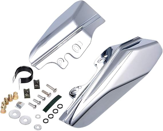 Mid-Frame Air Deflector Compatible with Harley Touring Electra Glide FLHTCU (Chrome, 2001-2008)