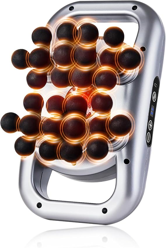 28 Head Massage Gun, Back Massager with 9 Modes & 9 Intensities | Quiet Multi Head Massage Gun for Back Neck Shoulder Legs, Ideal Gift for Men Women