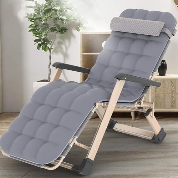 Folding Reclining,Reclining Lounger Recliners Folding Zero Gravity Chairs, Sun Loungers, Heavy-Duty Zero-Gravity Chairs, Garden Outdoor Patio Deck Chairs, Comfortable Sofas-Navy