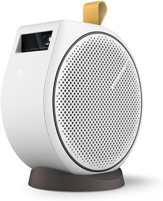 BenQ GV30 Portable Projectors with Android TV, Freestyle Ceiling Projection, Instant Auto Image Correction, WiFi & Bluetooth, Chrome & Airplay, 4W*2 Speaker+8W Bass