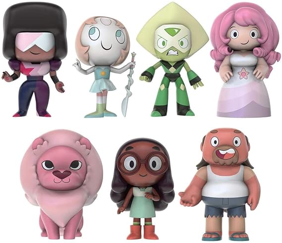STEVEN UNIVERSE SDCC / NYCC 2017 Series 2 Exclusive 8pcs Figure Set with Sticker