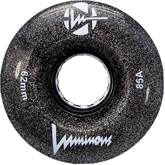 Luminous Roller Skate Wheels Outdoor Quad Wheels 62mm 85a Night Sky 4 Pack
