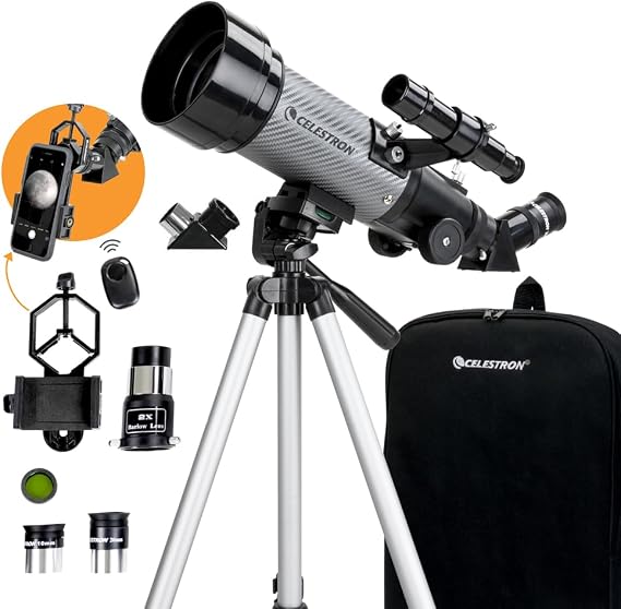 Celestron Travel Scope 70mm DX Refractor Telescope Kit with Backpack
