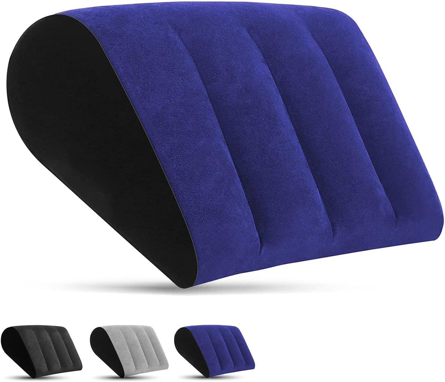TheClover Air Pillow Triangular Pillow - Portable Pillow Air Pillow Ultra Lightweight Inflatable Wedge Pillow Backrest Cushion for Bed Lumbar Support Leg Lift Comfortable Sleep Travel Car Sleeping Outdoor