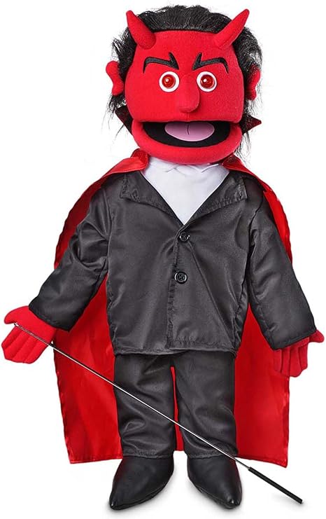 25 Devil w/ Glowing Eyes Full Body Puppet by Silly Puppets