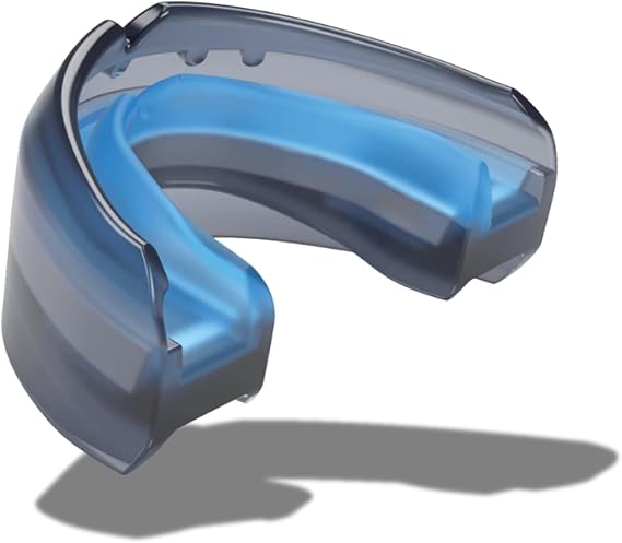 Shock Doctor Braces Football Mouth Guard, Upper and Lower Teeth. Convertible, Ultra Double Protection, Comfortable and Durable Mouthguard.