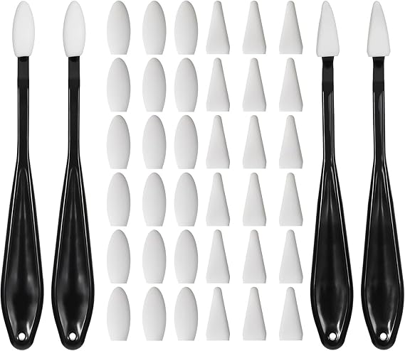Oil Pastel Blending Tools, Sketch Scrapers Blending Sponge Pen, Multifunctional Portable Painting Supplies for Detail Correcting Highlighting Shadowing School Studio