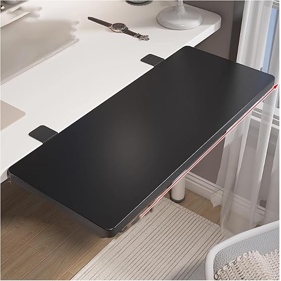 Desk Extender Tray, Clamp-on Kitchen Table Extender Extension Baffle, Ergonomic Desk Extender, Computer Armrest Table Stand, Countertop Gap Rack Suitable for Home Office Desktop Extension