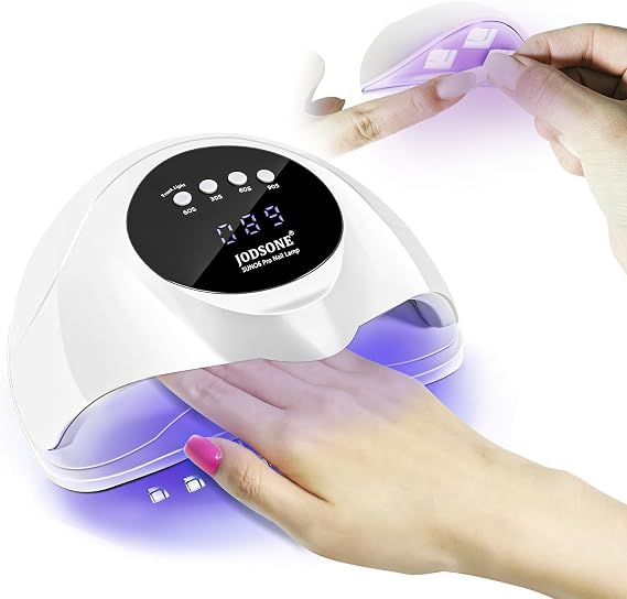 JODSONE U V LED Nail Lamp,2-in-1 Design for Nail Tip and Gel Nails Polish Fast Curing with 4 Timer Smart Sensor