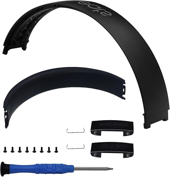 Studio3 Headband & Hinge & Cushion for Beats Studio 3 Headphone,Matte Black