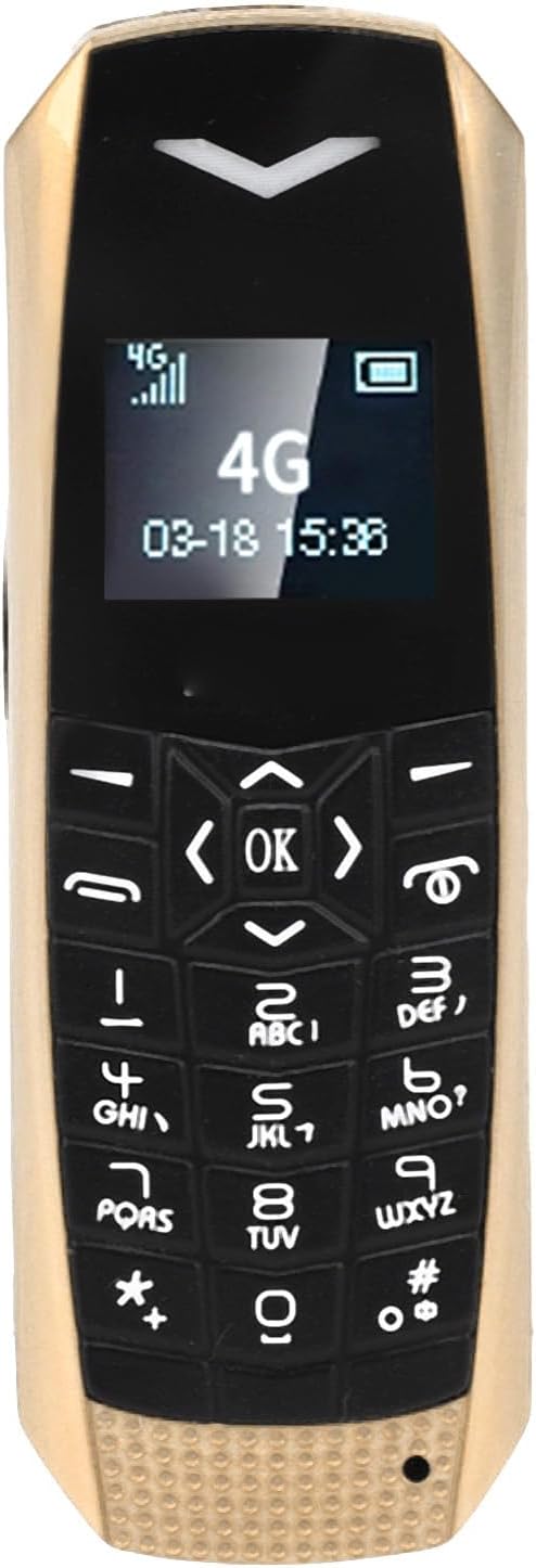 Vbestlife 4G Large Button Cell Phone for Seniors, Damphone with SOS, 600mAh, Speed Dial, Large Font Unlocked Phone Keypad Mobile, Loudspeaker, Bluetooth MP3 Gold