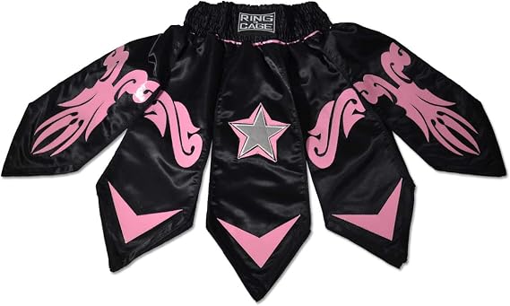 Gladiator Style MMA Boxing Muay Thai Shorts - Pink/Black