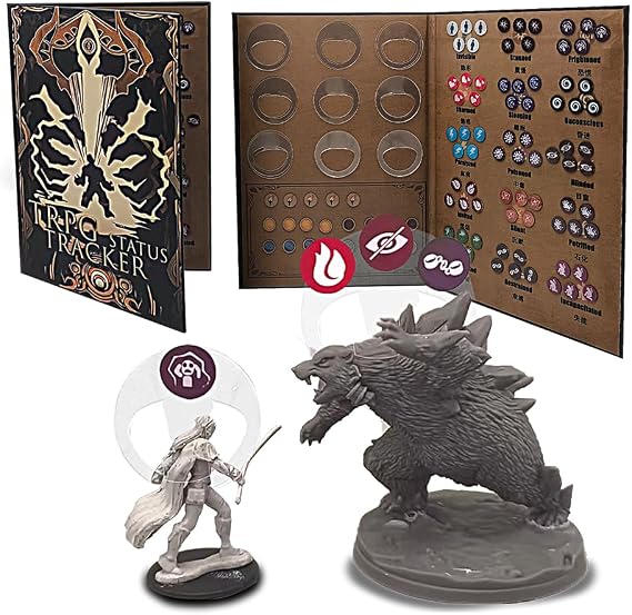 DND, Condition Indicators, Condition Markers, of 20 Conditions, TABLEGAME, D&D, LOOTCAT
