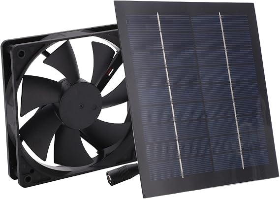 20W Solar Powered Fan Waterproof Mini Exhaust Fan For Home Attic, Shed, or Garage Ventilation