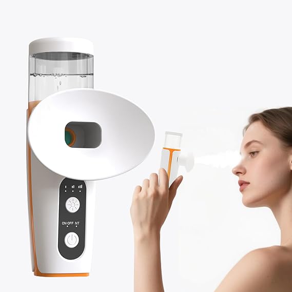 OTBK Nano Mist, Eye and Face Humidification, Dry Eye Steam Therapy, Cold Mist Therapy, Need Hot Compresses Can Heat Water, Convenient to Use, Easy to Carry