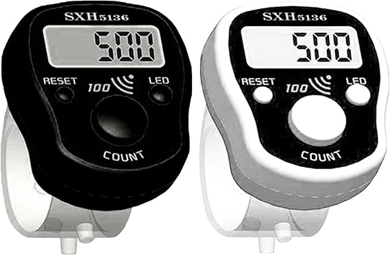 Finger Counter Click Manual Digital Clicker, Stitch Tally Knitting Counters