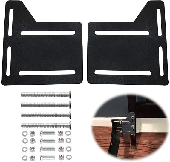 Bed Frame Brackets Adapter for Headboard Extra, Bed Modification Plate | Heavy Duty,2 Pcs Headboard Attachment Bracket With Hardware