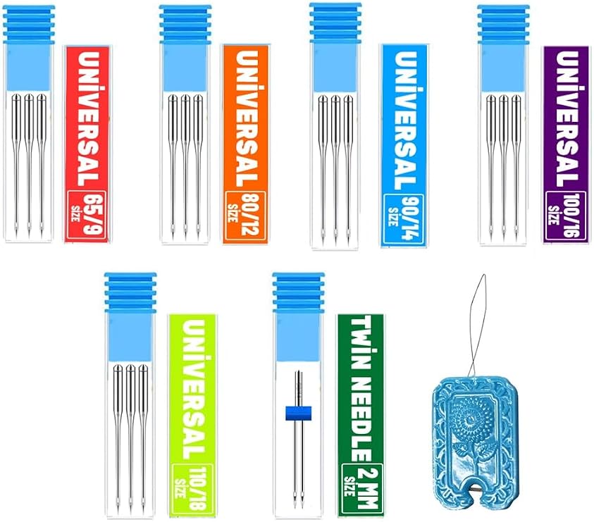 İşkur Makina Home Type Family Sewing Needle Thread Insertion Ribbon Needle Set with Apparatus