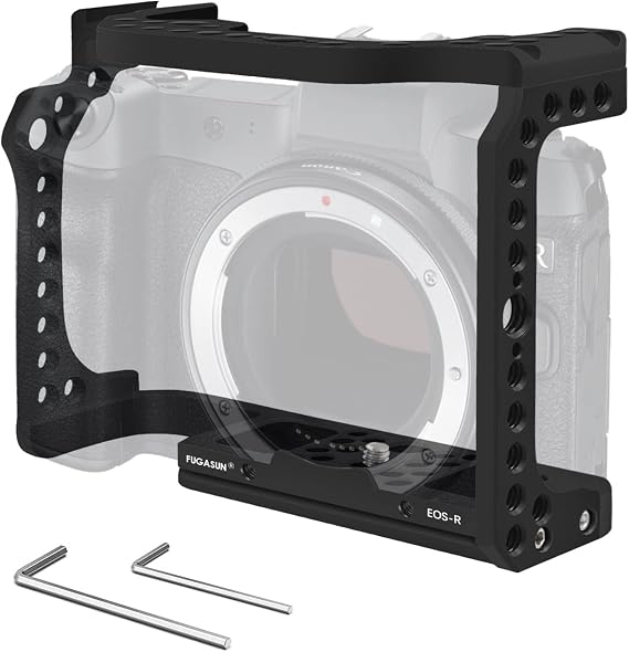 EOS R Camera Cage, EOS R Cage for Canon EOS R Camera Case Camera Rig Cold Shoe