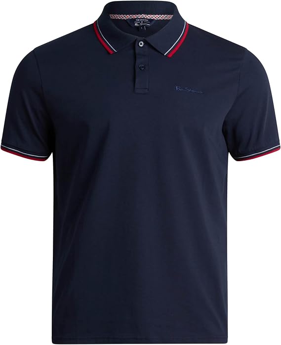 Ben Sherman Men's Regular Fit Cotton Short Sleeve Polo Shirt