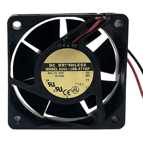AD0612XB-A71GP Fan 6CM for 12V 0.33A 6025 60X60X25MM 2-Wire Cooling Fan