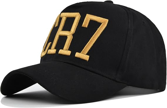 Football Kits for Boys, Kid's Baseball Hat Boys' Adjustable Baseball Cap, Funny Baseball Cap Suitable for Many Occasions, Hat Circumference 54-60cm, Cool Outfit for Boy Black