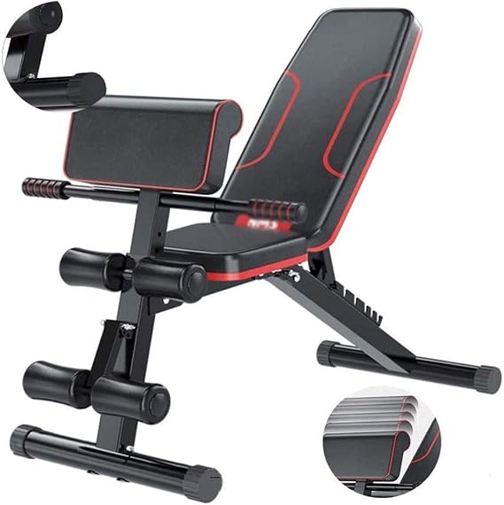 Weight Bench Workout Bench Home Gym Exercises Adjustable Weight Bench, Utility Workout Benchs Incline/Decline to Perfect for Multiple Workout for Home Sit-Up Fitness Chairs Bird Bench Benches Adjustab
