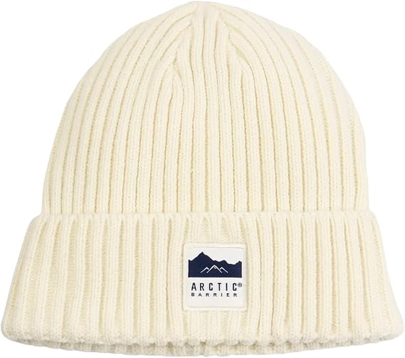 100% Acrylic Knitted Beanie Snow White