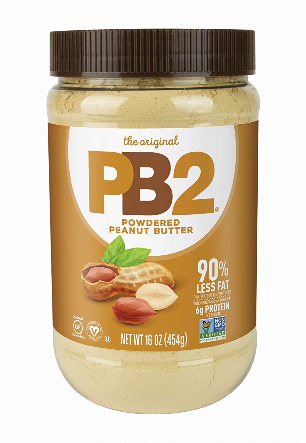 Bell Plantation Powdered Peanut Butter, 16 Ounce (Pack of 12)