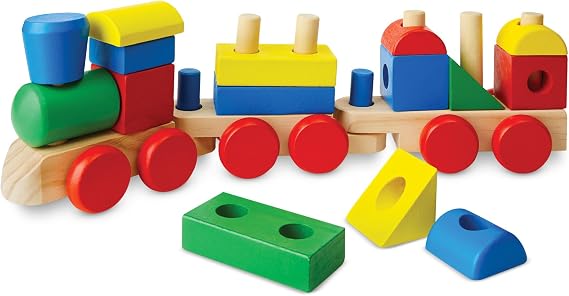Melissa & Doug Wooden Train, 18 Pieces (10572)