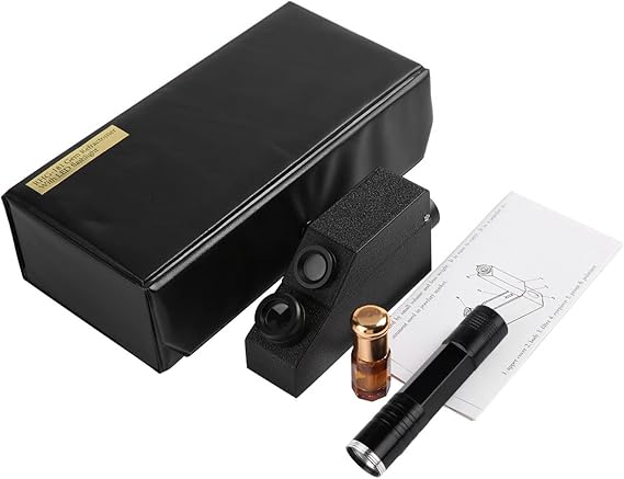 Gem Refractometer, Professional Gemstone ldentification Gem Refractometer Refractive Index Meter Jewelry Test Tool with 3 ML Reflective Index Fluid for Gemologists, Jeweler