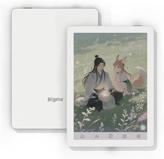 Bigme B6 Color E-Reader, Colour eBook Readers 6 Inch E-Ink eReaders Digital ePaper Tablet with Android 14, 4GB+64GB, Adjustable Front Light eReader Device with Audiobook Translator Voice Recorder