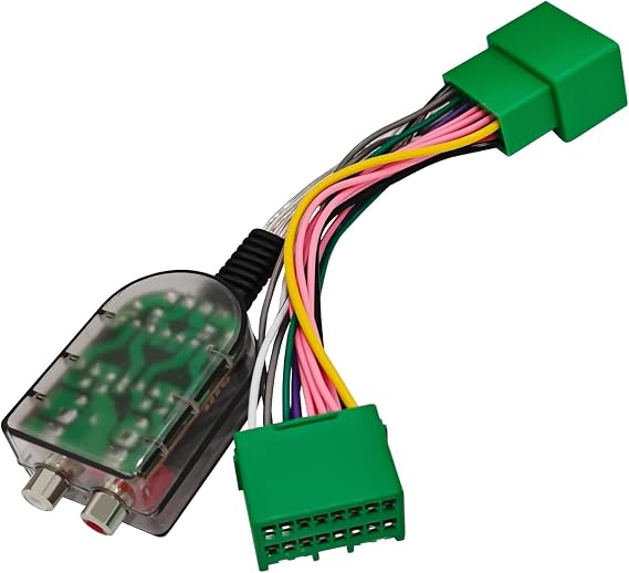 Add A Subwoofer Amplifier Wire Harness to Factory Radio System, Car High/Low RCA Converter Adapter Interface for GM Chevy Camaro Colorado Silverado GMC Canyon Yukon Sierra 1500 2500/3500HD