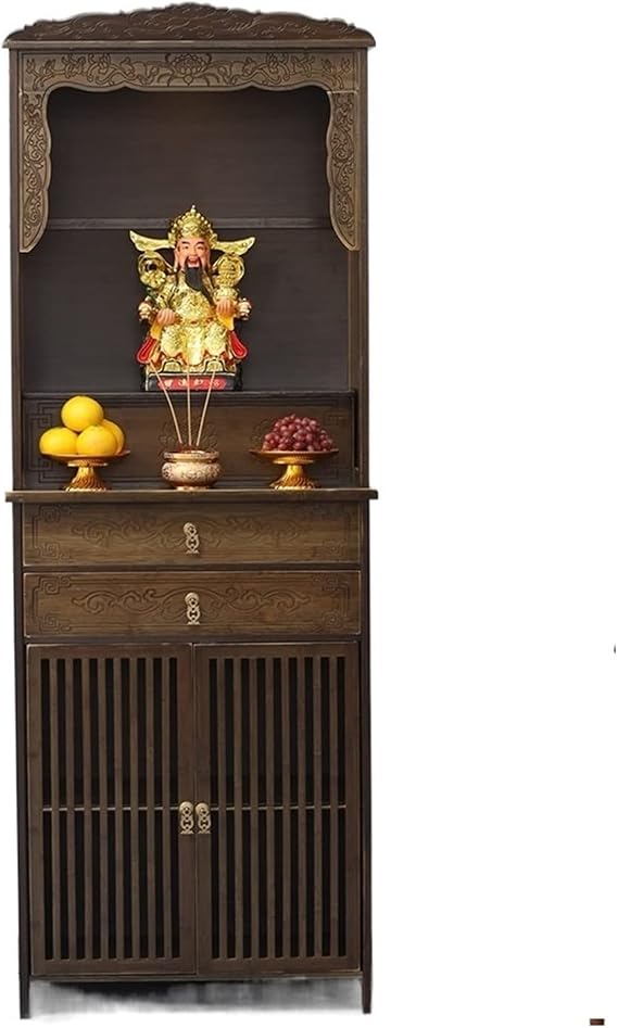 Buddha Table Niche, Shrine, Standing Cabinet, Buddha Cabinet, Offering Table, Shrine, Buddha Platform, God Of Wealth, Bodhisattva, Offering Table, Buddha Statue, Household Offering Table Altar Table (