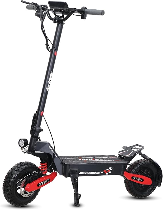 GT06 Electric Scooter Adults, 1200W Motor Commuting E-Scooter up to 31.1MPH Speed and 18.6Miles Range, 11" Off-Road Tires Folding Motorized Scooter, Dual Brakes and Suspension UL Certified
