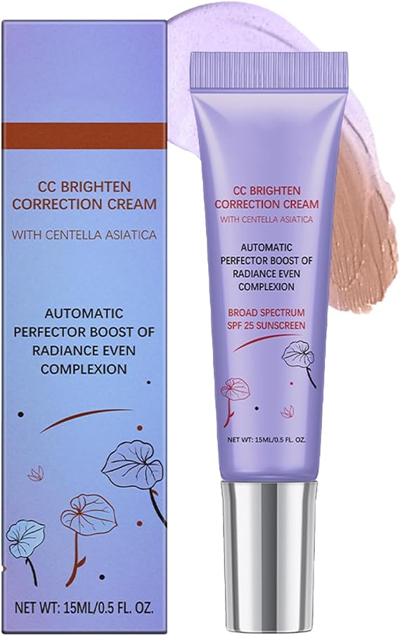 CC Red Correct - Cream against Redness with CentellaAsiatica - Korean Face Care with Soothing Effect for a Naturally Even Complexion SPF 25 - All Skin Types, 15 ml