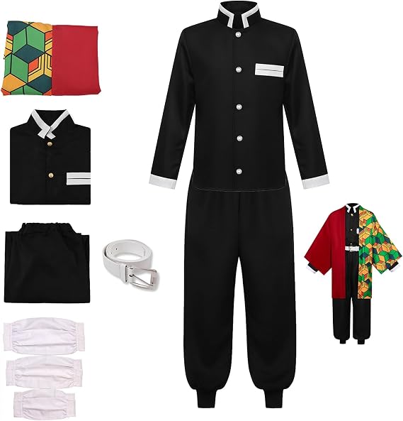 Men Anime Costume Cosplay Kimono Suit Outfit Halloween Costume