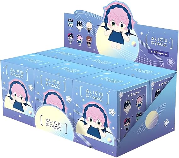 YJacuing Alien Stage Mini Series Blind Box Plush Keychain, Anime Ivan Till Luka Hyuna Mizi Sua Chibi Mystery Plushie Bag Charm (Whole Set, Contains All of 6 Characters)