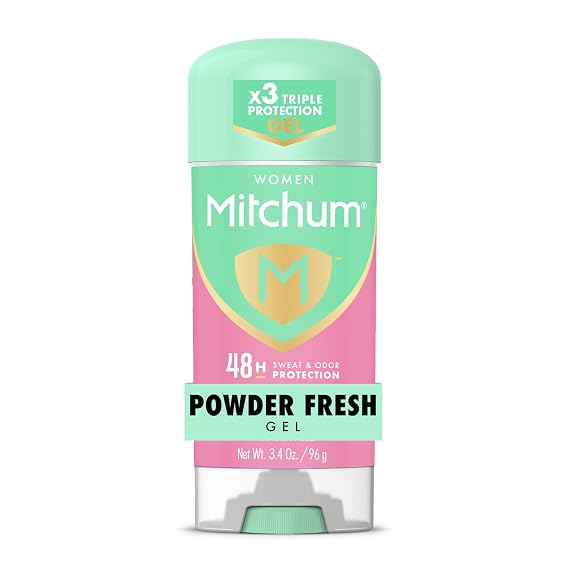 Mitchum Women's Antiperspirant Deodorant Gel, Powder Fresh, 3.4 oz