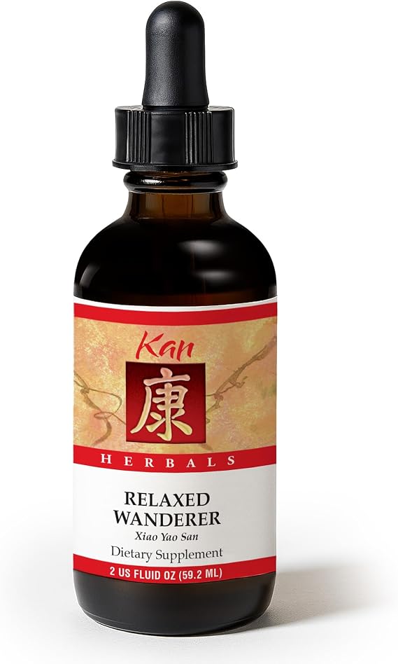 Kan Herbs Company Relaxed Wanderer Traditional Chinese Herbal Formula to Support Mood, Digestion, and Menstrual Balance, Nourishes Blood, Eases