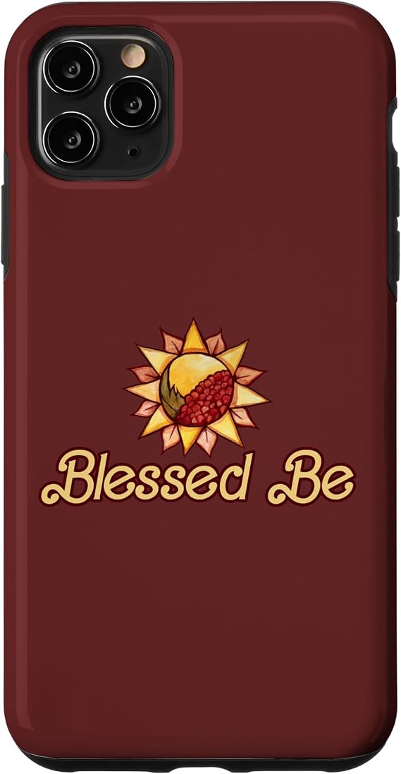Blessed Be 水彩画 太陽 花柄 太陽 イラスト スマホケース iPhone 11 Pro Max 用