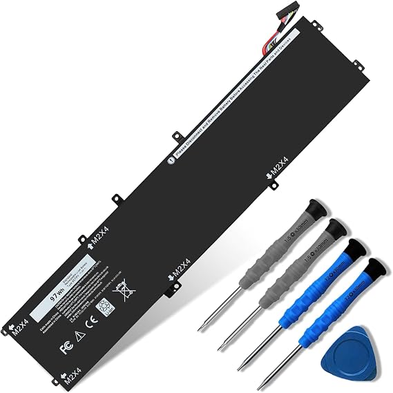97Wh 6GTPY Laptop Battery Replace for Dell XPS 15 9570 9560 9550 Precision 5510 5520 5530 Vostro 7500 7590 Series Laptop 5041C 05041C 5D91C 5XJ28 GPM03 4GVGH 6-Cell