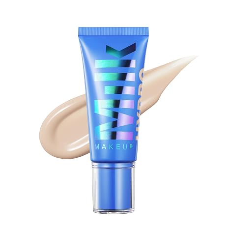 Milk Makeup Hydro Grip Hydrating Gel Skin Tint 12HR Lightweight Buildable Coverage with Hyaluronic Acid for Natural Dewy Finish Non-Comedogenic