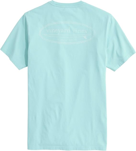 Vineyard Vines Men's Drift Dye Outlined Surf Logo Short-Sleeve Pocket Tee