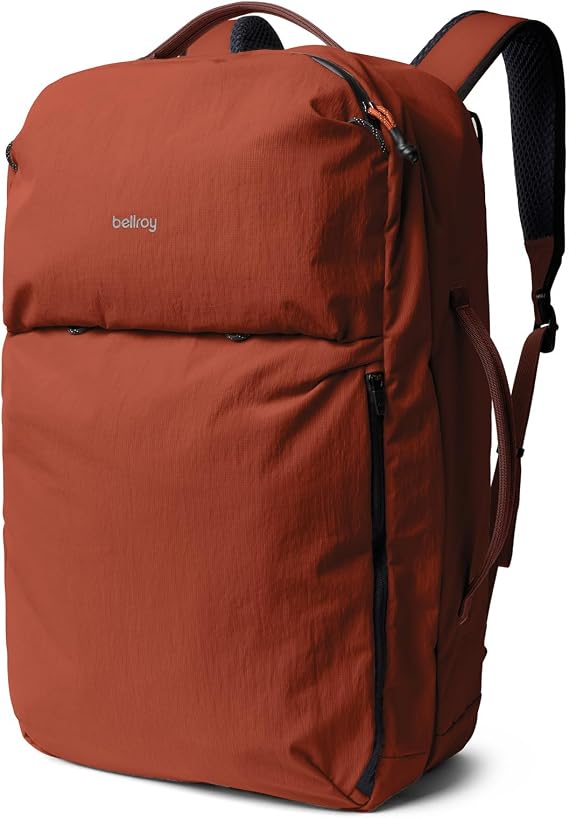 Bellroy Lite Travel Pack 38L, Large Travel Backpack - Clay