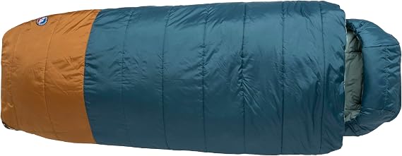 Big Agnes Echo Park - Camping Sleeping Bag | Extra-roomy design with Padlok system, Pillow Barn, draft collar and synthetic insulation for camping comfort