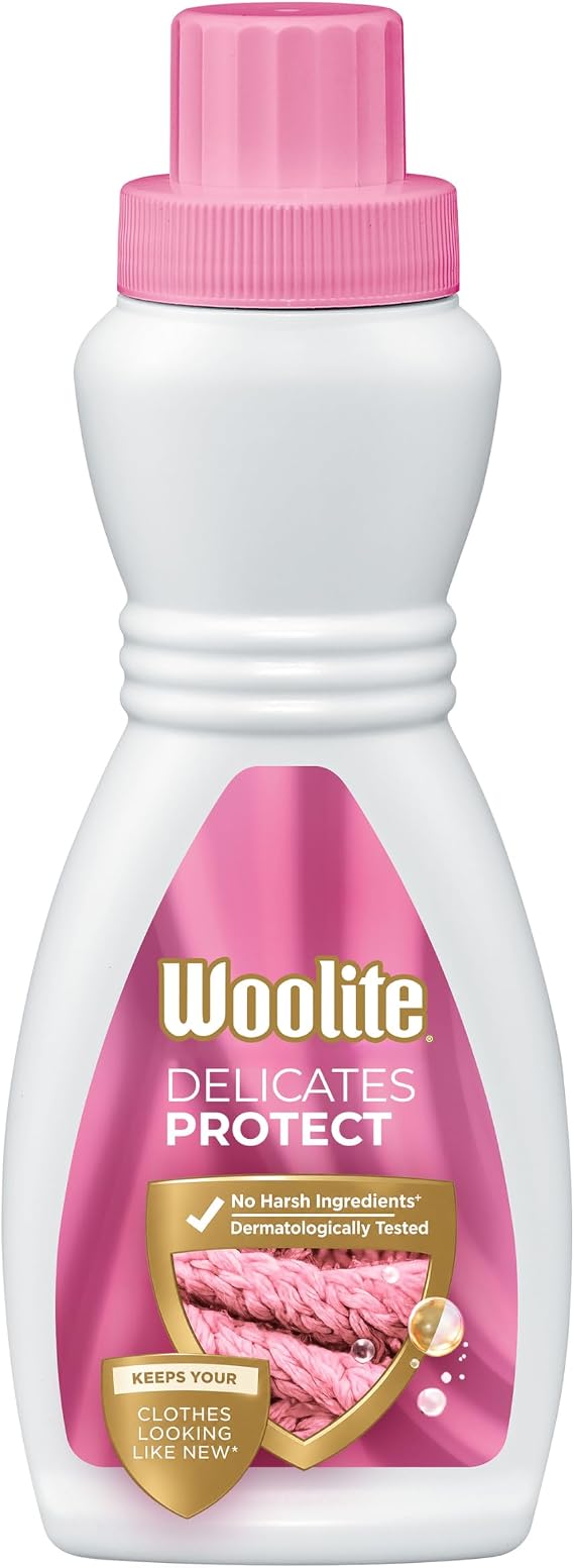 Woolite Delicates Liquid Laundry Detergent for Machine and Hand Wash Gentle Care for Silk, Wool & Fine Fabrics, 16oz