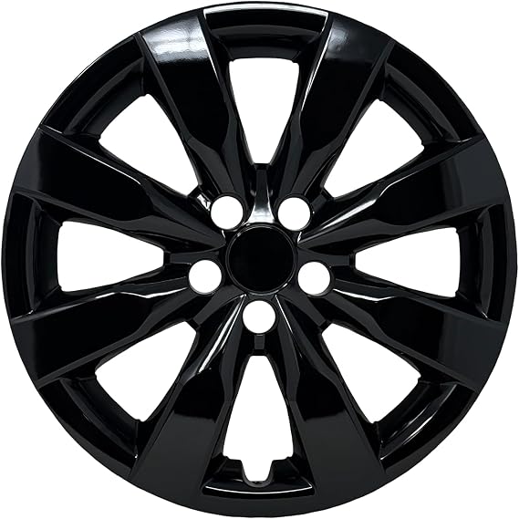 Replacement for Toyota Corolla 2014-2025 Hubcap, Premium Quality Sturdy 16-inch Gloss Black Wheel Cover (1 Piece)